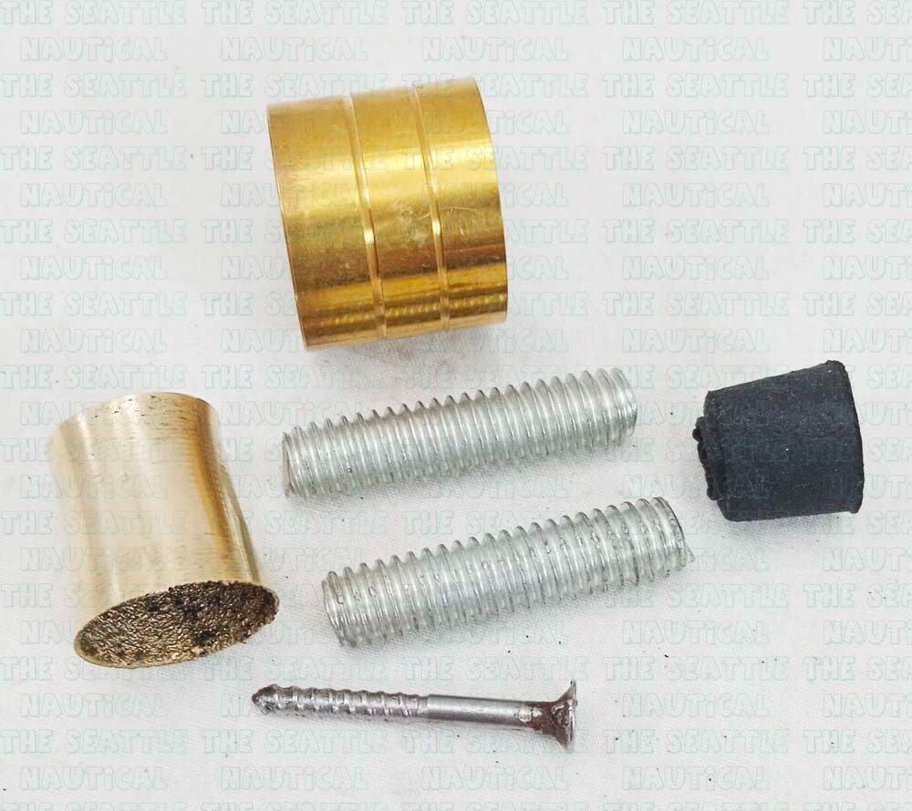 Solid Brass Spare Rubber Tip, Stud, Pipe for Wood… - image 12