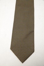 Brooks Brothers Makers Silk Blue Gold Geometric Made in USA