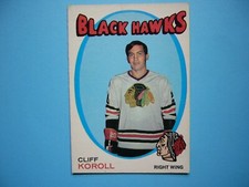 1971/72 O-PEE-CHEE NHL HOCKEY CARD #209 CLIFF KOROLL EX/NM SHARP!! 71/72 OPC