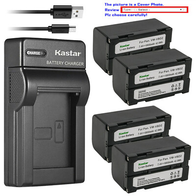 Kastar Battery Slim USB Charger for Topcon GPS HiPer II GNSS receivers BDC-58