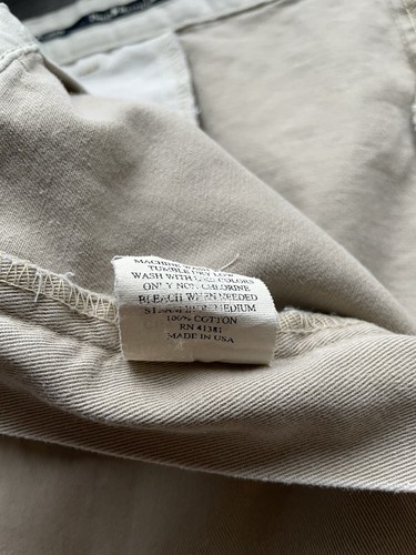 Polo Ralph Lauren Chino Trousers Andrew Pant Straight W36 L30 Beige Marks Shown - Picture 5 of 17