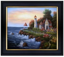 Framed, Victorian Light, Quality Hand Painted Oil Painting, 20x24in