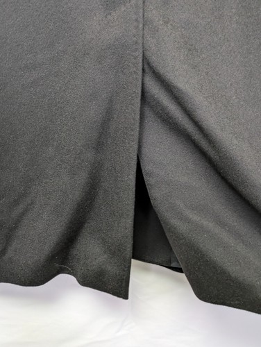 Bill Blass Mantel Damen 100% Kaschmir Schwarz Maxi Langmantel Einreiher 12 - Bild 12 von 14
