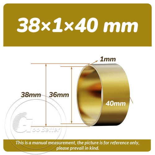 Brass Bushing Sleeve Collar OD 24 25 26 28 - 40mm Round Hollow Tube 6-40mm Long - Picture 82 of 91