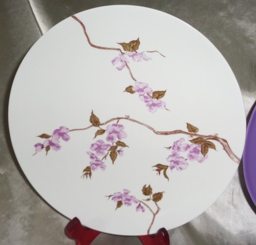 Vintage 44pc Texas-Ware PMC Purple Flower Melamine Melmac Dish Set Service for 8 - Picture 5 of 7