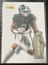 2022 Wild Card Matte White Jalen Nailor #MB-56 Michigan State/Minnesota Vikings