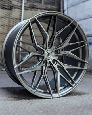 20  ROHANA RFX17 BRUSHED TITANIUM WHEELS RIMS FOR AUDI A5 S5 A7 S7 20X9 5X112