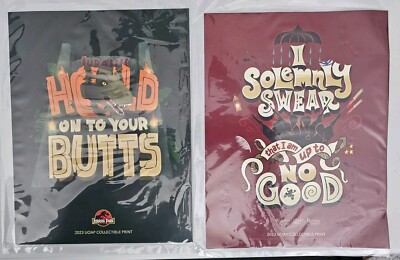 Universal Studios Passholder EXCLUSIVE Collectible PrintS UOAP Harry Potter & JP