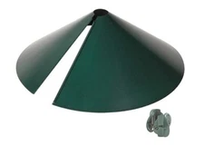 Wrap Around Squirrel Baffle 18-Inch Black Metal Design