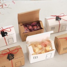 Kraft Party House Favours Box. Birthday Candy Box. Wedding Gift Box