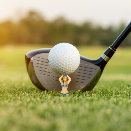 New Funny Golf Tees Plastics Lady Bikini Girl Golf Tees For Golf Training 6pcs - Picture 5 of 10