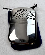 Vintage 1950s Peacock Peterson's Jon-E Pocket Hand Warmer with Velvet Bag