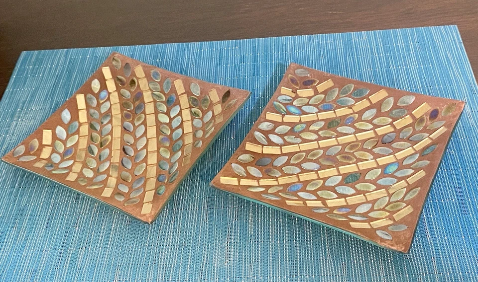 Yankee Candle Autumn Inspiration Lyrical Leaves Candle Plate/Trays (Pair) - Image 4 of 4