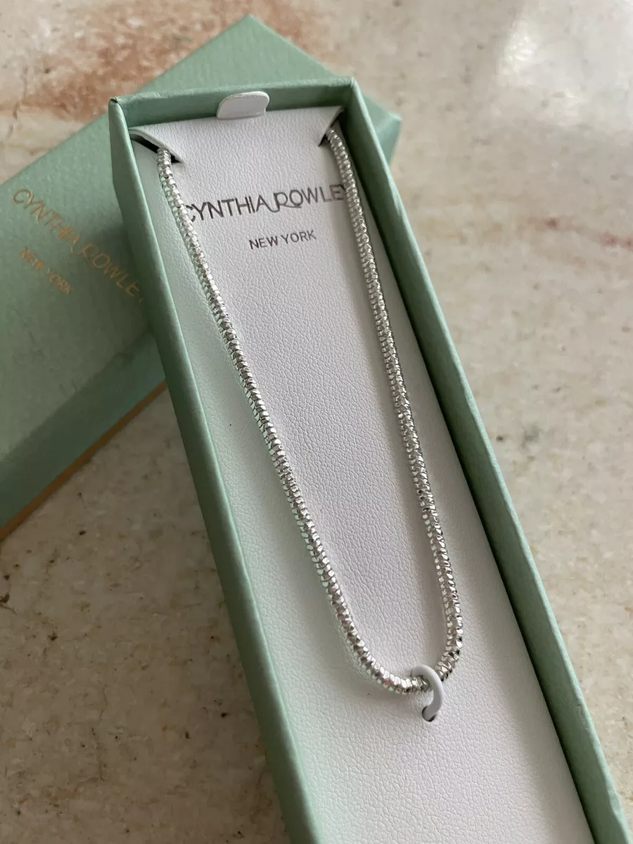 Cynthia Rowley New York Sterling Silver Necklace Made in Italy 18