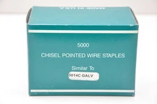 Duo-Fast 5014C 7/16" Chisel Point Staple, Galv. 1 case of 20 boxes (Made by Zeb)