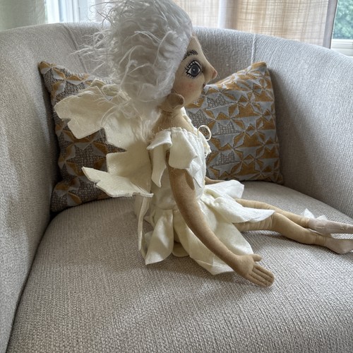 RARE HTF Joe Spencer Gathered Traditions Fae The Snowflake 🎄Fairy Doll Figure - Picture 10 of 14