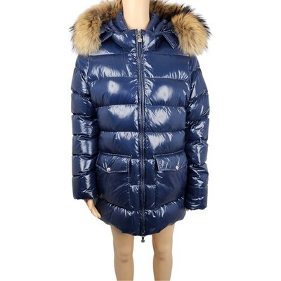 Pyrenex Authentic Shiny Fur Damen Daunenjacke Navy Größe 44