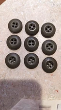 USGI Pack of Nine 3/4" OD Green BDU 4-Hole Sew-On Buttons