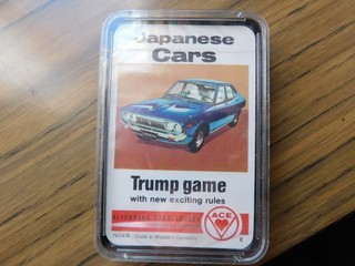 Juego de Cartas Coches Japoneses Ace Trump Años 80 Paquete Sellado Sin Usar
