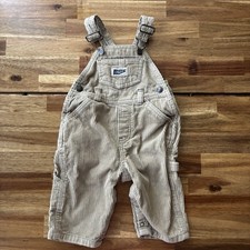Vintage Old Navy Overalls Khakis Baby Boy 3-6M Corduroy Carpenter Farmer Y2K