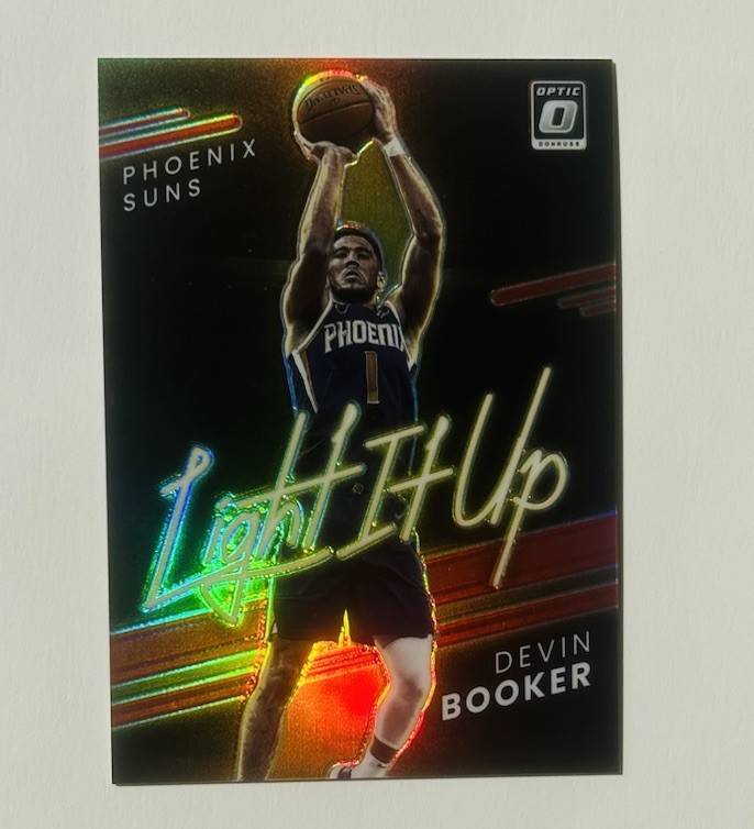 2021-22 Donruss Optic Light it Up Red Refractor Devin Booker /99*NM