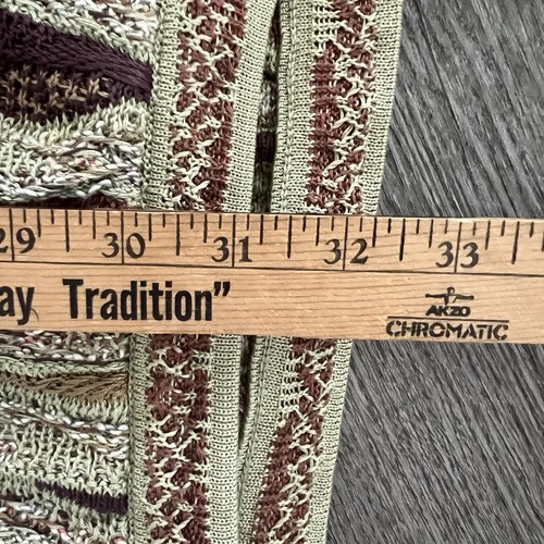 Vintage Coogi Sweater Size 3X Multicolor Earth Tones 3D Knit Crewneck Pullover - Picture 6 of 10