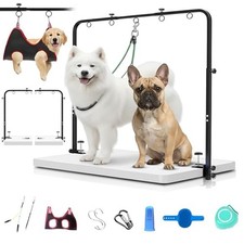 Dog Grooming Arm with Hammock   42" Adjustable Dog Grooming Stand with Cla