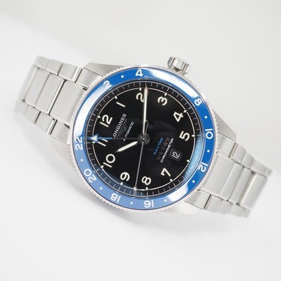 LONGINES ZULU TIME L3.812.4.59.6 AUTOMATIC 42mm BOX&PAPIERE RECHUNG AUS 01/24