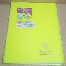 Clairefontaine-A Spiral Notizbuch Koverbook Neon - A4 21x29,7 cm -160 Seiten klein
