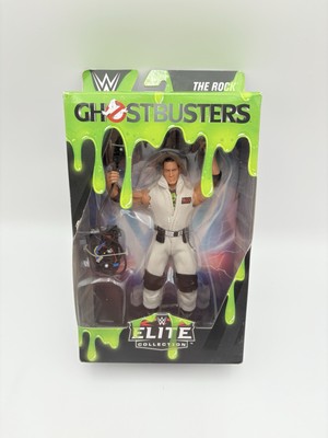 WWE Ghostbusters The Rock Action Figure Proton Blaster New Sealed Ecto 2019