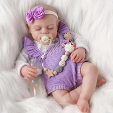 Lifelike Reborn Baby Dolls Girl - 20 Inch Soft Body Realistic-Newborn Handmade R