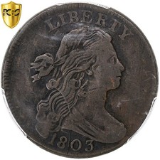 #1275985 United States, 1 Cent, Draped Bust, 1803, Philadelphia, Copper, PCGS,