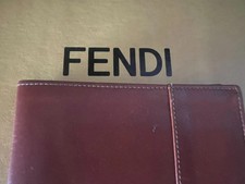 FENDI portafoglio uomo pelle marrone con porta carte di credito