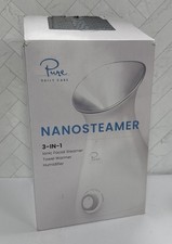 Pure Daily Care NanoSteamer Large 3-in-1 Nano Ionic Facial Steamer with 5 Piece