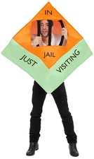 In Jail Adult Costume, One Size