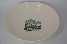 Vintage Marcrest Americana Heritage Serving Bowl 10" USA Riverboat Scene Design