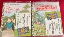 Golden Books The Tale Of Peter Rabbit & The Three Pigs Chik-Fil-A Edition Sealed