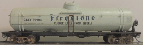Coche ATHEARN FIRESTONE 40' TANQUE DOMO ÚNICO RTR MW KD # 30904 ARTÍCULO # 1579 | Zustand: Used
