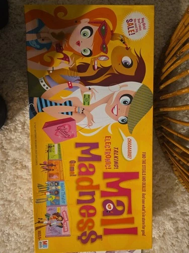 Mall Madness Game Vintage 2004 Talking Electronic Board Game Hasbro Complete