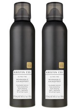 Kristin Ess Workable Hairspray, Ultra Fine, net wt 6,7 oz Pack of 2, Without Lid