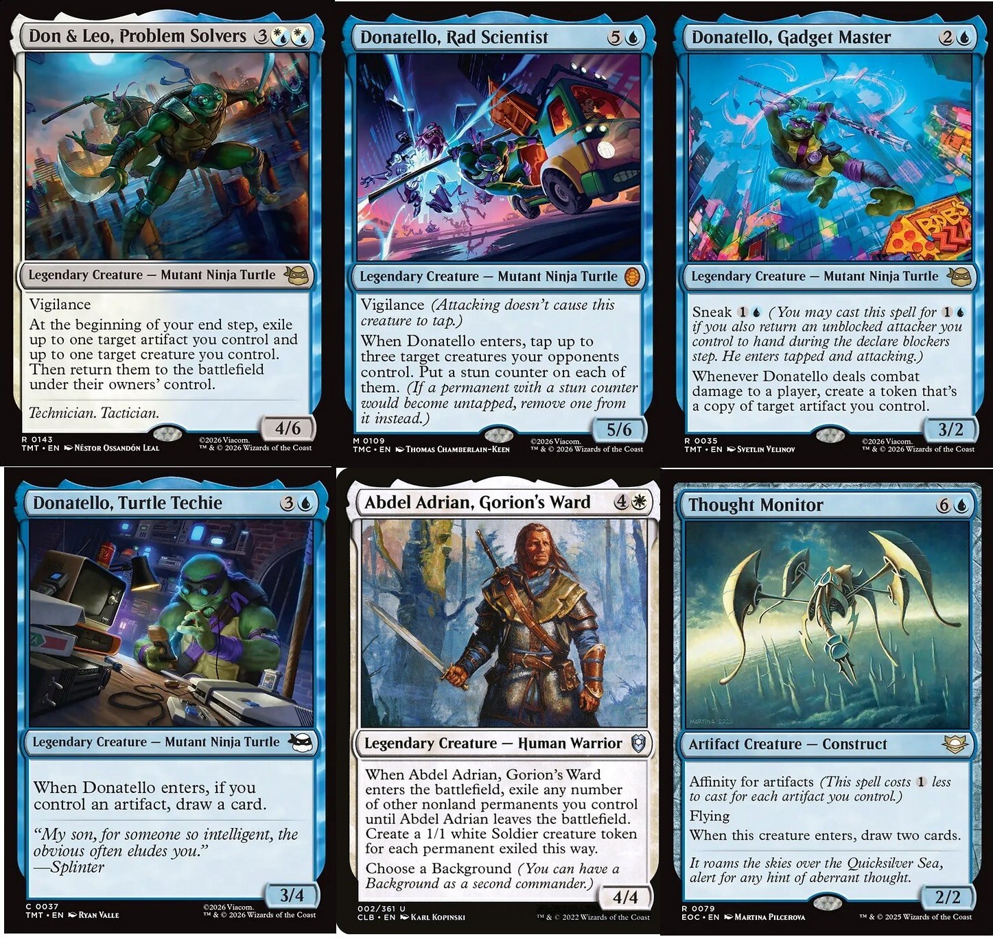 MTG Commander Don & Leo, Problem Solvers -  Donatello -  TMNT  -  EDH  100 Cards