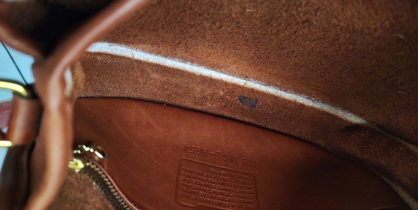 Coach SMALL Vintage 9954 Prairie Cognac Leather C… - image 19