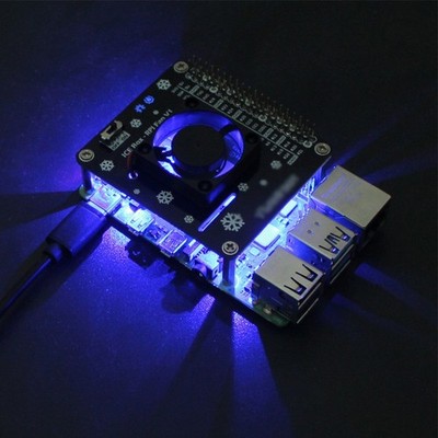 Für Raspberry Pi Lüfter HAT mit aktiver Kühlung und LED Betriebsbeleuchtung