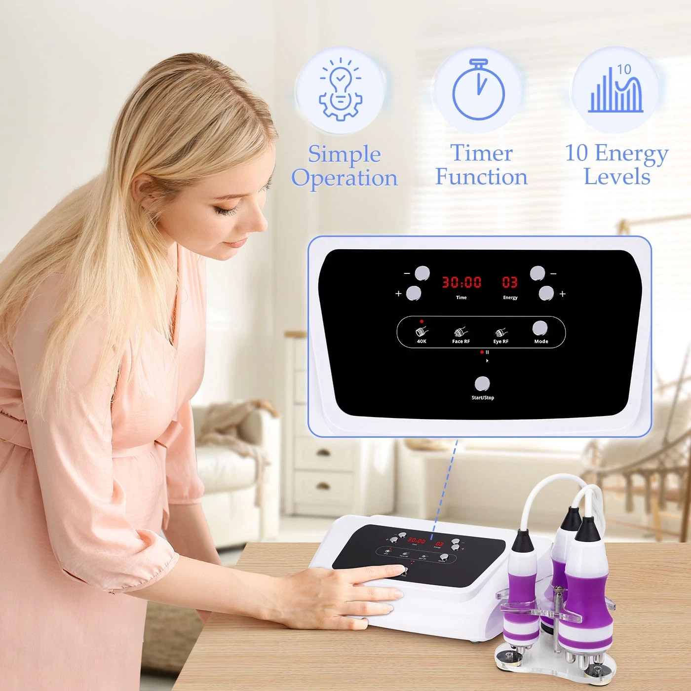 3 in 1 Beauty Machine for Body Massage Facial Skin Care Home Use Massager