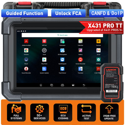 LAUNCH X431 PRO TT KFZ Diagnosegerät OBD2 Scanner CANFD DoIP Online ECU Coding