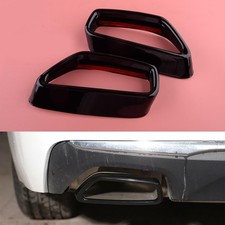 2Pcs Exhaust Muffler Tail Pipe Trim Decor Fit For BMW 5 Series G30 G38 2018-2021