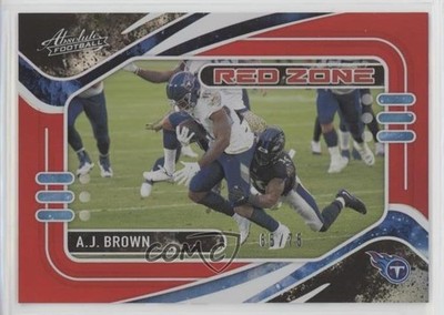 2021 Panini Absolute Red Zone Spectrum Red 65/75 AJ Brown #RZ2 0q0x