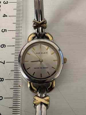 Women's Two Tone Watch Stainless Anne Klein AK New York  #Y121E w/NEW Battery