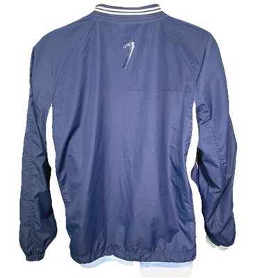 NY Yankees Sport-Tek Windbreaker Pullover M Blue #7 Mickey Mantle