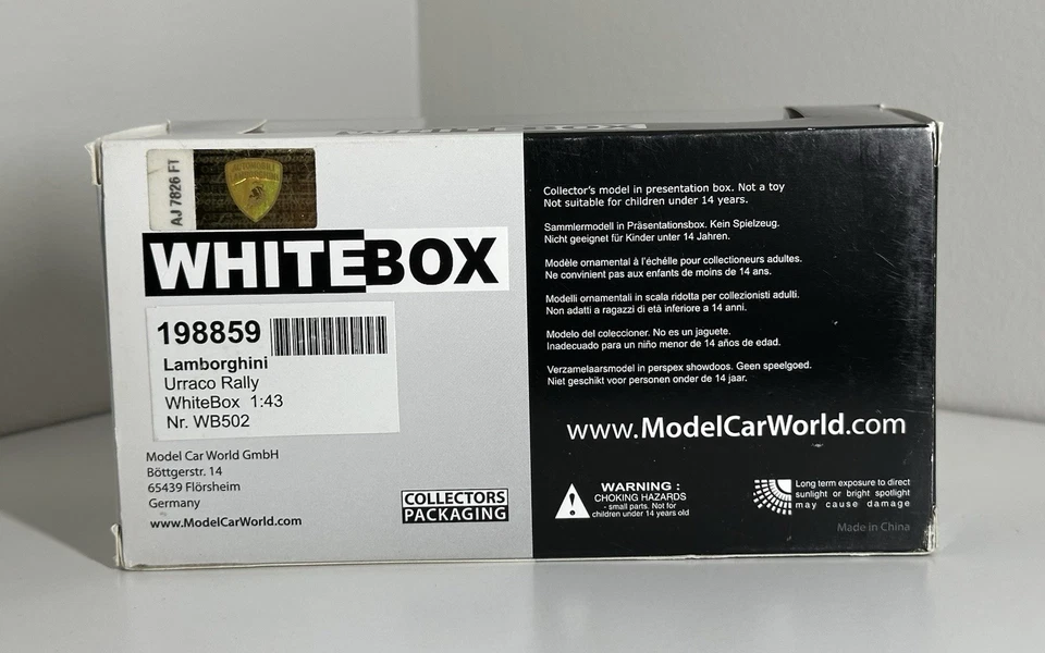 Белая коробка 1:43 - Lamborghini Urraco ралли (Боб Уоллес) - WB502 - Изображение 4 из 4